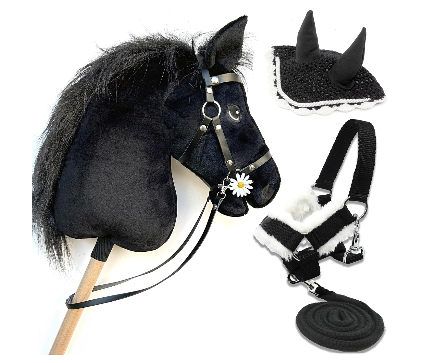 Hobby Horse Komplettset – Hobby Horse Schwarz A3 "Reines Blut" – Komplettes Stabpferd-Set (Hobby Horse Land)