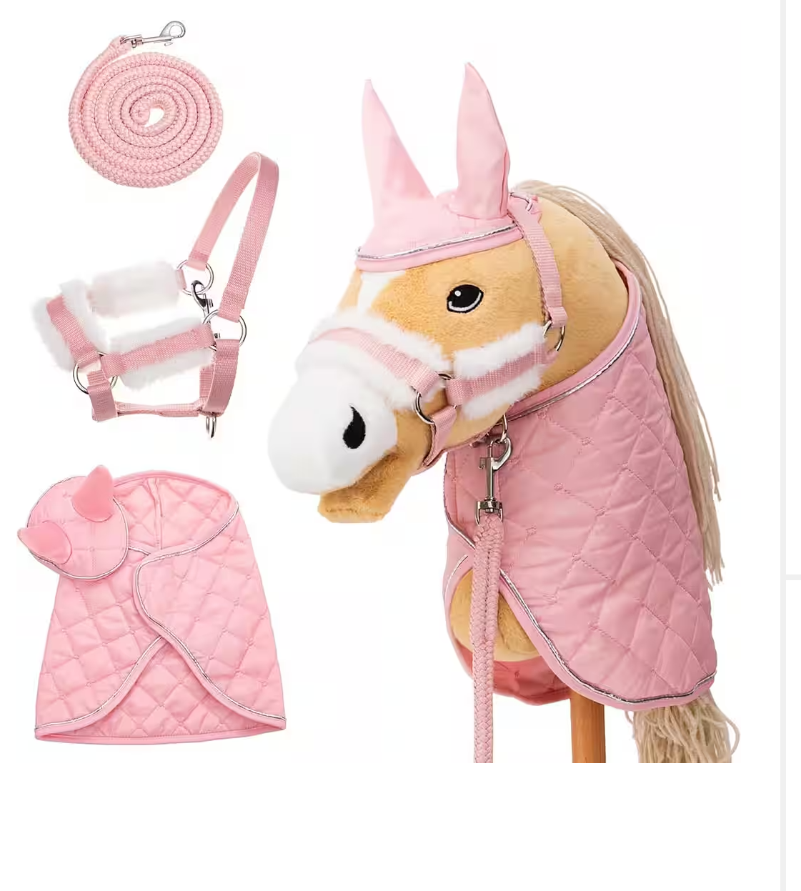 Hobby Horse Steckenpferd – Steckenpferd Hobby Horse Zubehör Set (3er) (Hoofly)
